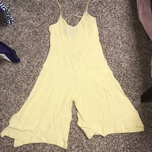 Yellow flowy Aéropostale  jumpsuit